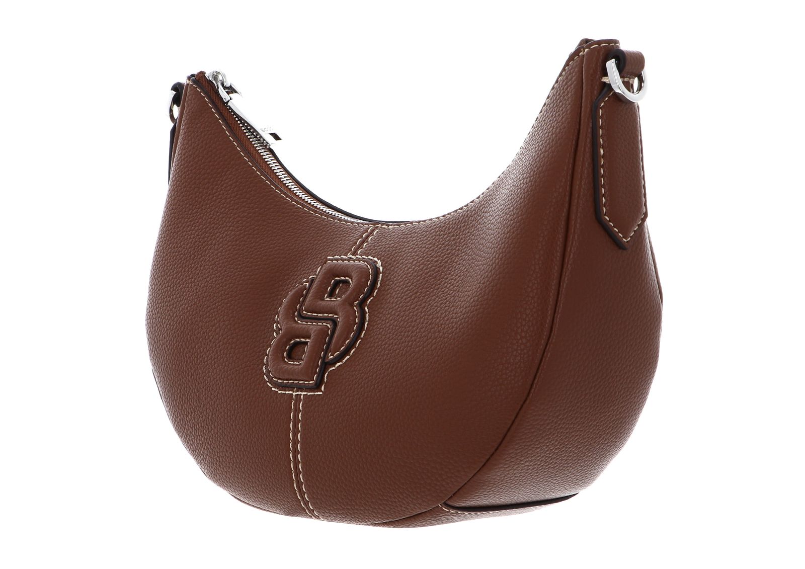 BOSS Anett Halfmoon Crossbody Bag Medium Brown BOSS Anett Halfmoon Crossbody Bag Medium Brown