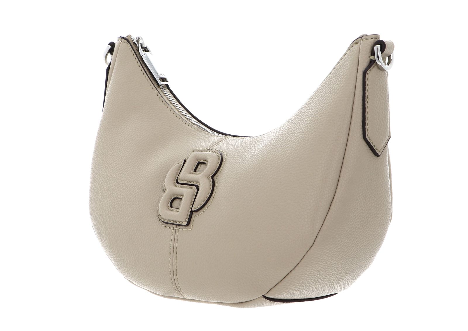 BOSS Anett Halfmoon Crossbody Bag Light Beige BOSS Anett Halfmoon Crossbody Bag Light Beige