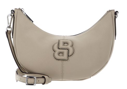 BOSS Anett Halfmoon Crossbody Bag Light Beige