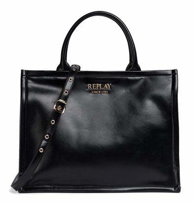 REPLAY Shoulder Bag Black REPLAY Shoulder Bag Black