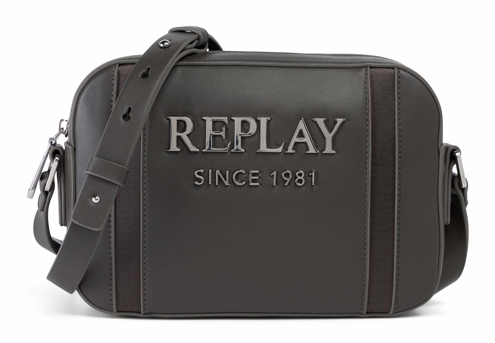 REPLAY Crossbody Bag Granite Gray REPLAY Crossbody Bag Granite Gray