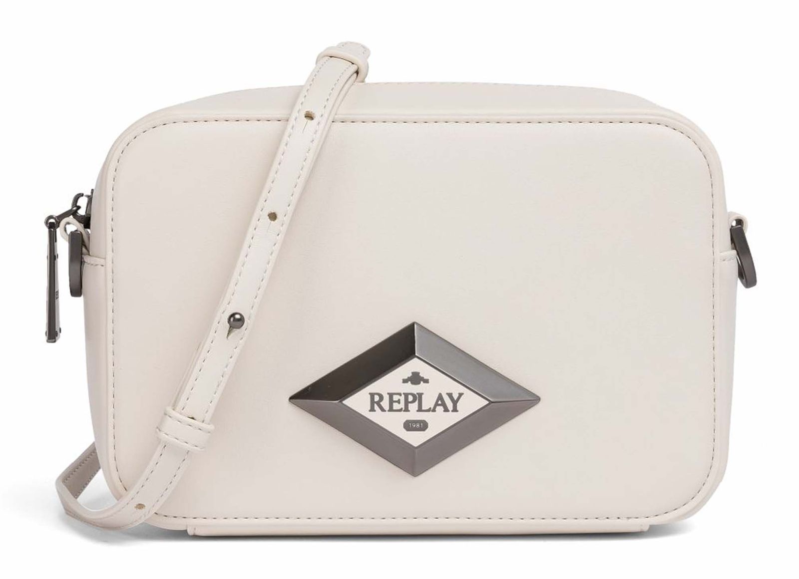 REPLAY Crossbody Bag White Smoke REPLAY Crossbody Bag White Smoke