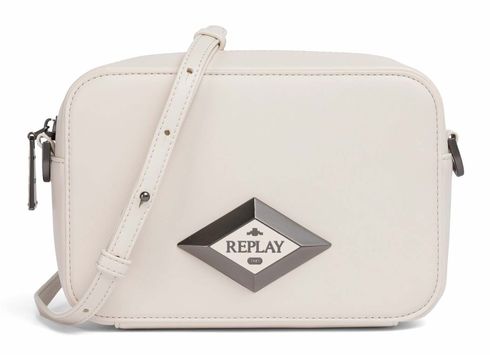 REPLAY Crossbody Bag White Smoke