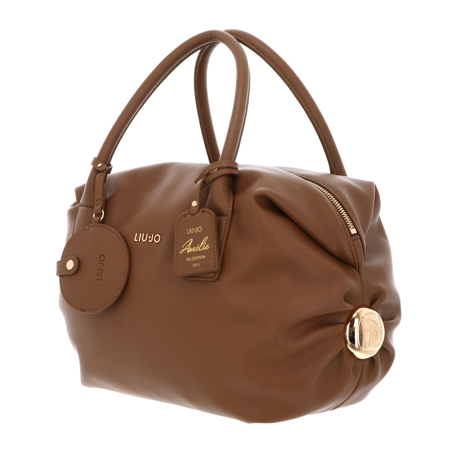 LIU JO Amelie ECS Bowler Bag Suede LIU JO Amelie ECS Bowler Bag Suede