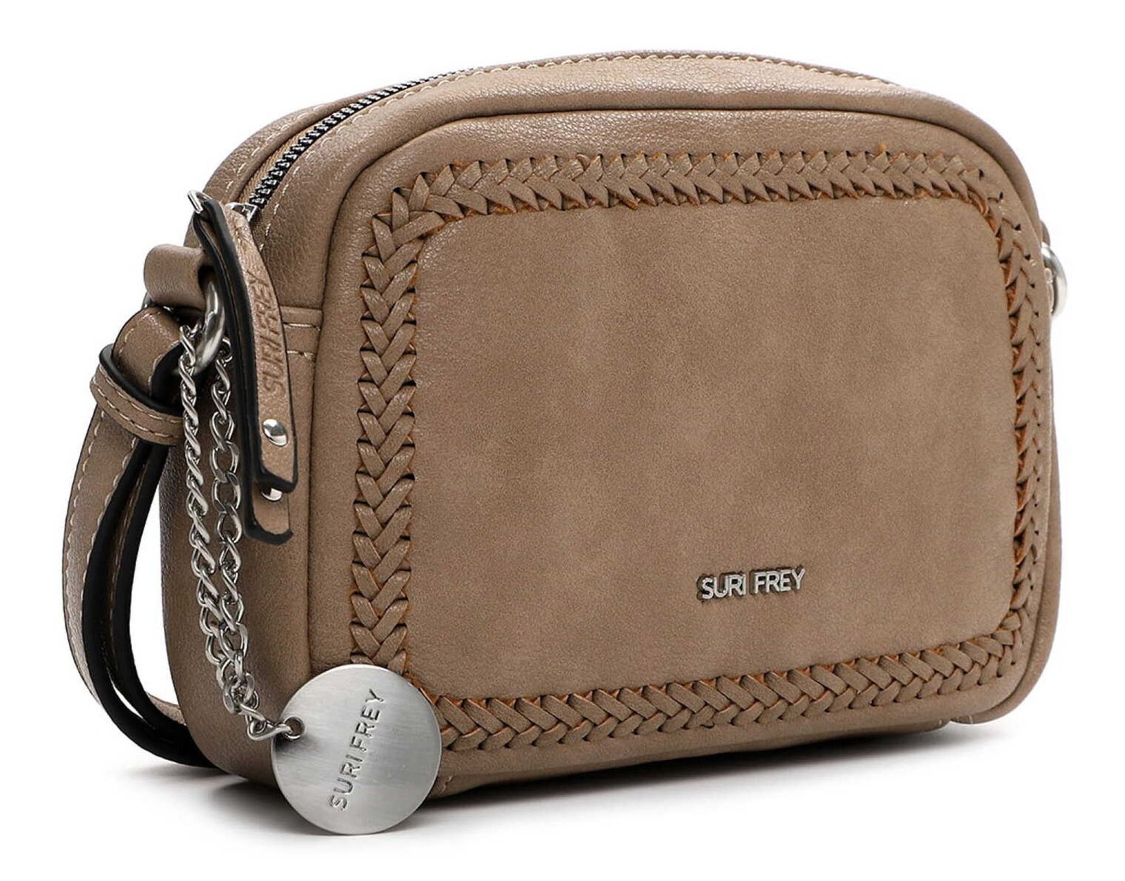 SURI FREY SFY Piggy Handbag With Zipper M Taupe SURI FREY SFY Piggy Handbag With Zipper M Taupe