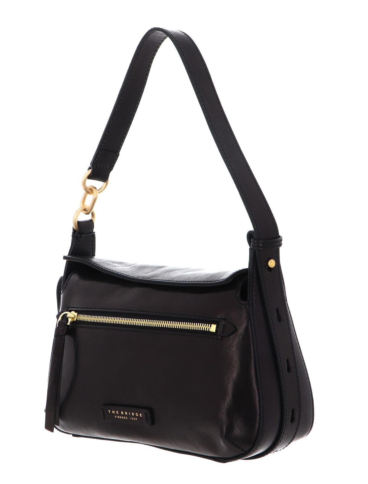 THE BRIDGE Ingrid Crossbody Bag Nero / Oro THE BRIDGE Ingrid Crossbody Bag Nero / Oro