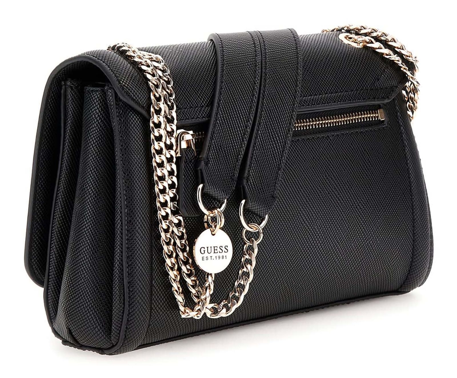 GUESS Noelle II Convertible Xbody Flap Bag Black GUESS Noelle II Convertible Xbody Flap Bag Black