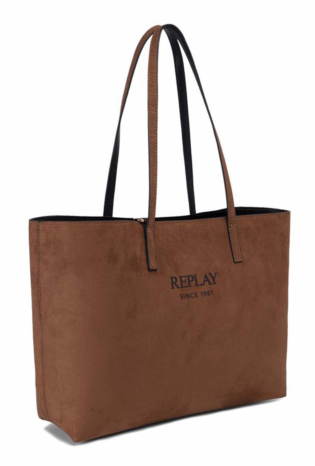 REPLAY Shoulder Bag Cambridge Brown + Black REPLAY Shoulder Bag Cambridge Brown + Black