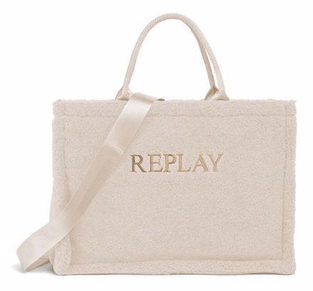 REPLAY Shoulder Bag Cream White