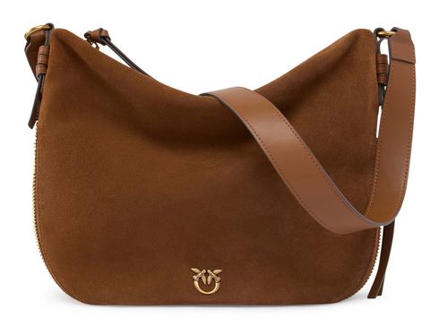 PINKO Zip Around Classic Hobo Bag Marrone - Leone