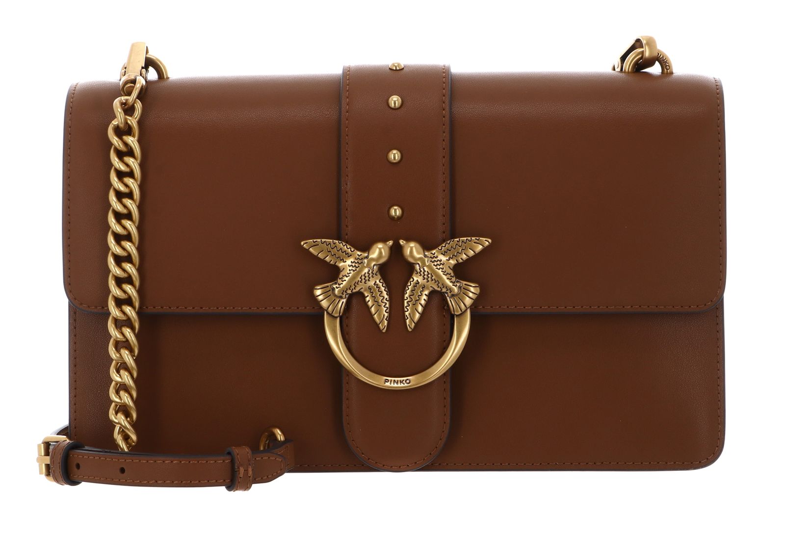 PINKO Love One Classic ST. CL. M Marrone - Leone - Antique Gold