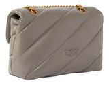 PINKO Love Puff Mini CL Sheep Nappa S Grigio Asfalto - Antique Gold PINKO Love Puff Mini CL Sheep Nappa S Grigio Asfalto - Antique Gold