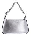 COCCINELLE Beat Grained Leather Handbag Steel
