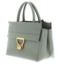COCCINELLE Arlettis Signature Handbag Grained Leather Greenery COCCINELLE Arlettis Signature Handbag Grained Leather Greenery