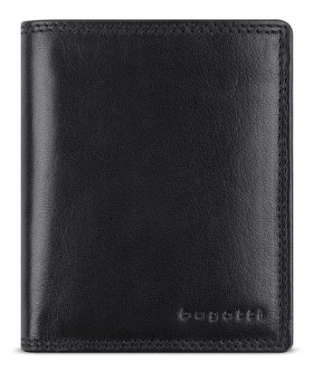 bugatti Savona Upright Wallet With Flap 8CC Black