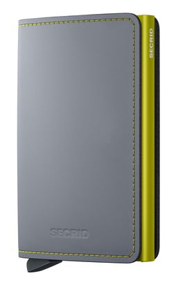 Secrid Slimwallet Matte Grey & Lime