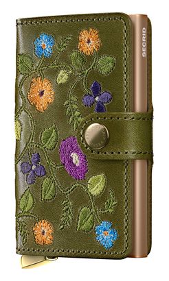 Secrid Premium Miniwallet+ Stitch Floral Olive