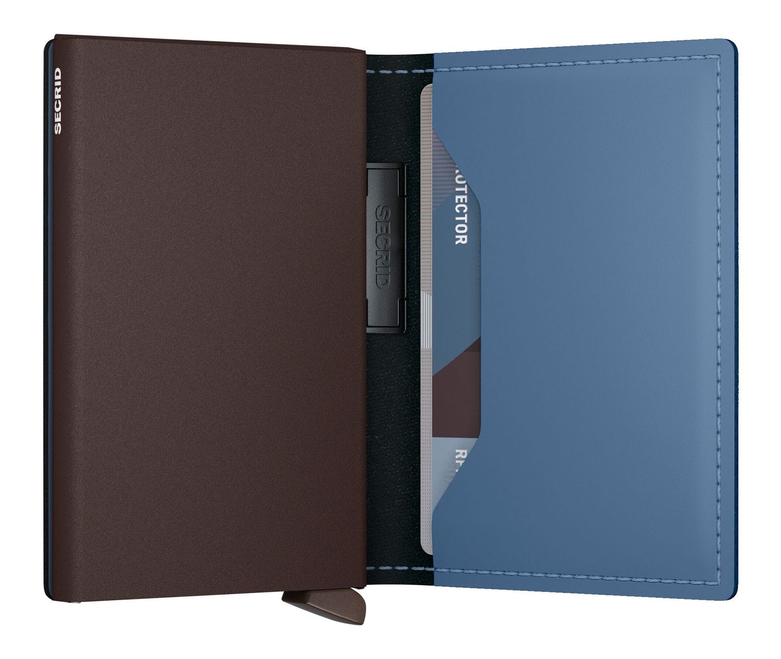 Secrid Bandwallet Matte Steel Blue - Brown Secrid Bandwallet Matte Steel Blue - Brown