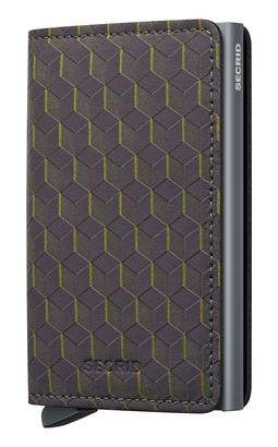 Secrid Slimwallet Optical Grey - Yellow