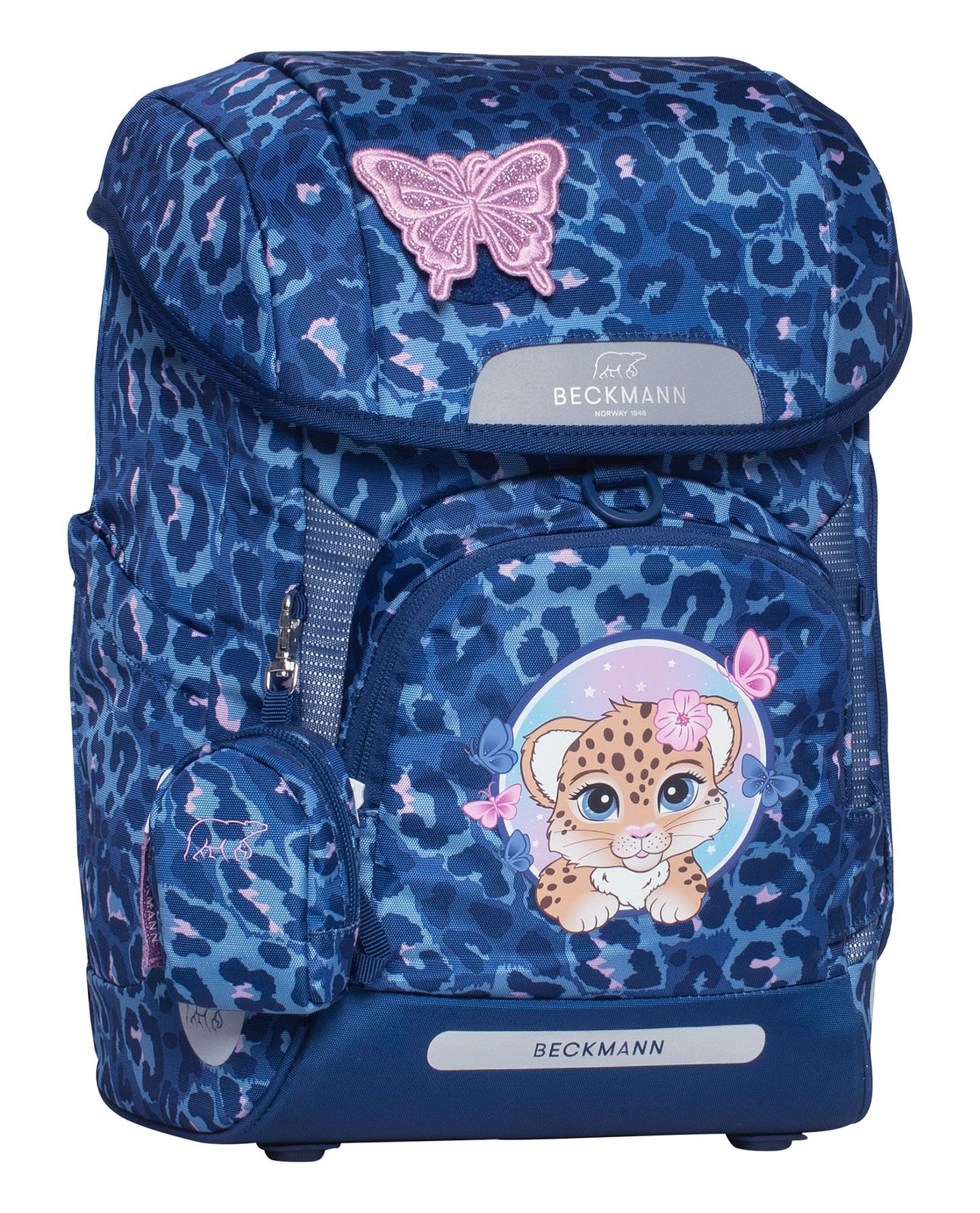 BECKMANN Plus Air Schoolbag Cheetah Dark Blue BECKMANN Plus Air Schoolbag Cheetah Dark Blue