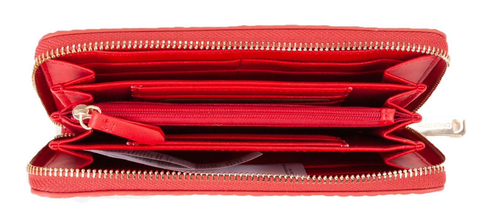 VALENTINO Falak Re Zip Around Wallet Rosso Scuro VALENTINO Falak Re Zip Around Wallet Rosso Scuro