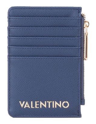 VALENTINO Fae Re Zip Around Card Case Blu