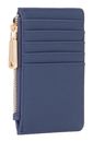 VALENTINO Fae Re Zip Around Card Case Blu