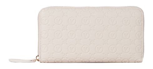 VALENTINO Samba Re Zip Around Wallet Ecru