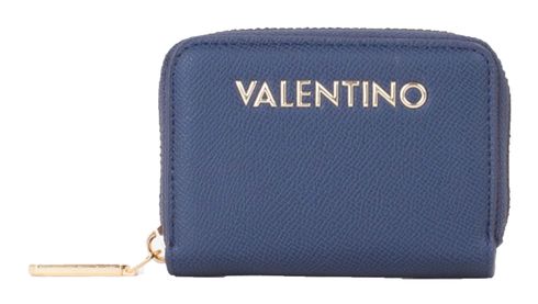 VALENTINO Fae Re Zip Around Card Case Blu