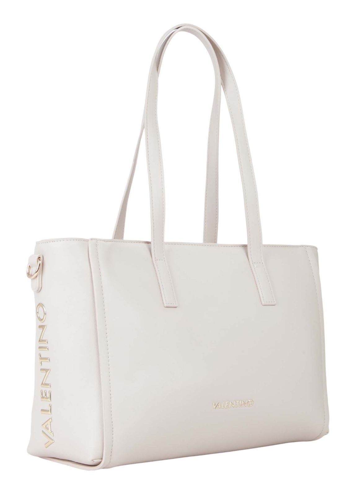 VALENTINO Fosca Re Shopping Bag Ecru VALENTINO Fosca Re Shopping Bag Ecru