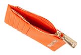VALENTINO Fae Re Zip Around Card Case Arancio