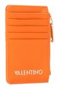 VALENTINO Fae Re Zip Around Card Case Arancio