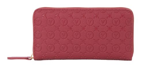 VALENTINO Samba Re Zip Around Wallet Rosso Scuro