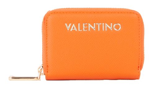 VALENTINO Fae Re Zip Around Card Case Arancio
