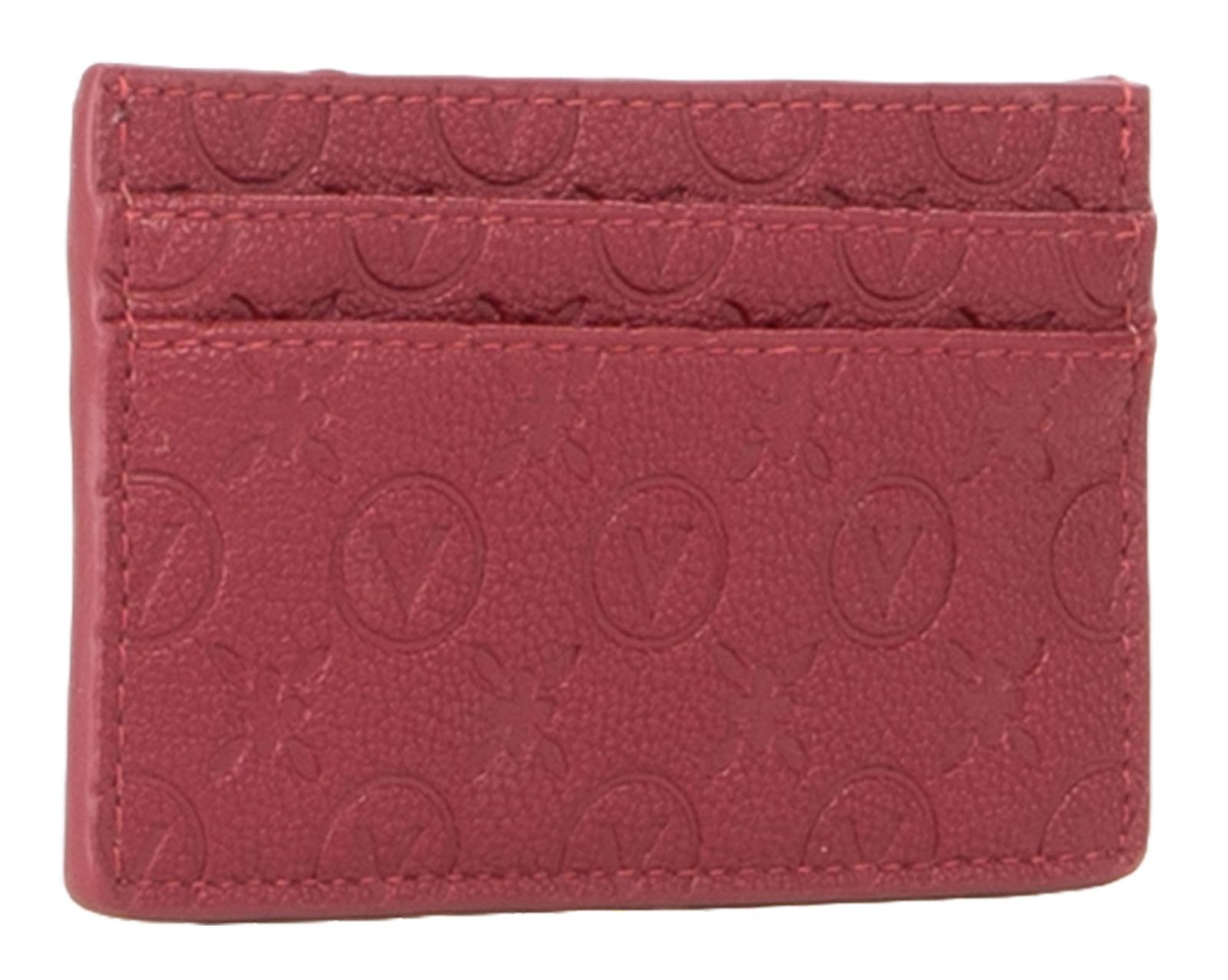 VALENTINO Samba Re Credit Card Case Rosso Scuro VALENTINO Samba Re Credit Card Case Rosso Scuro