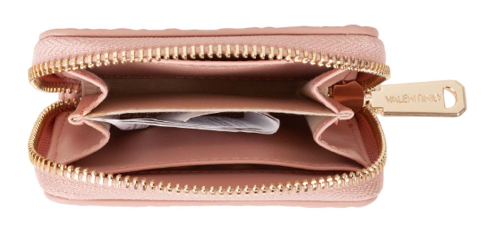 VALENTINO Falak Re Zip Around Card Case Cipria VALENTINO Falak Re Zip Around Card Case Cipria