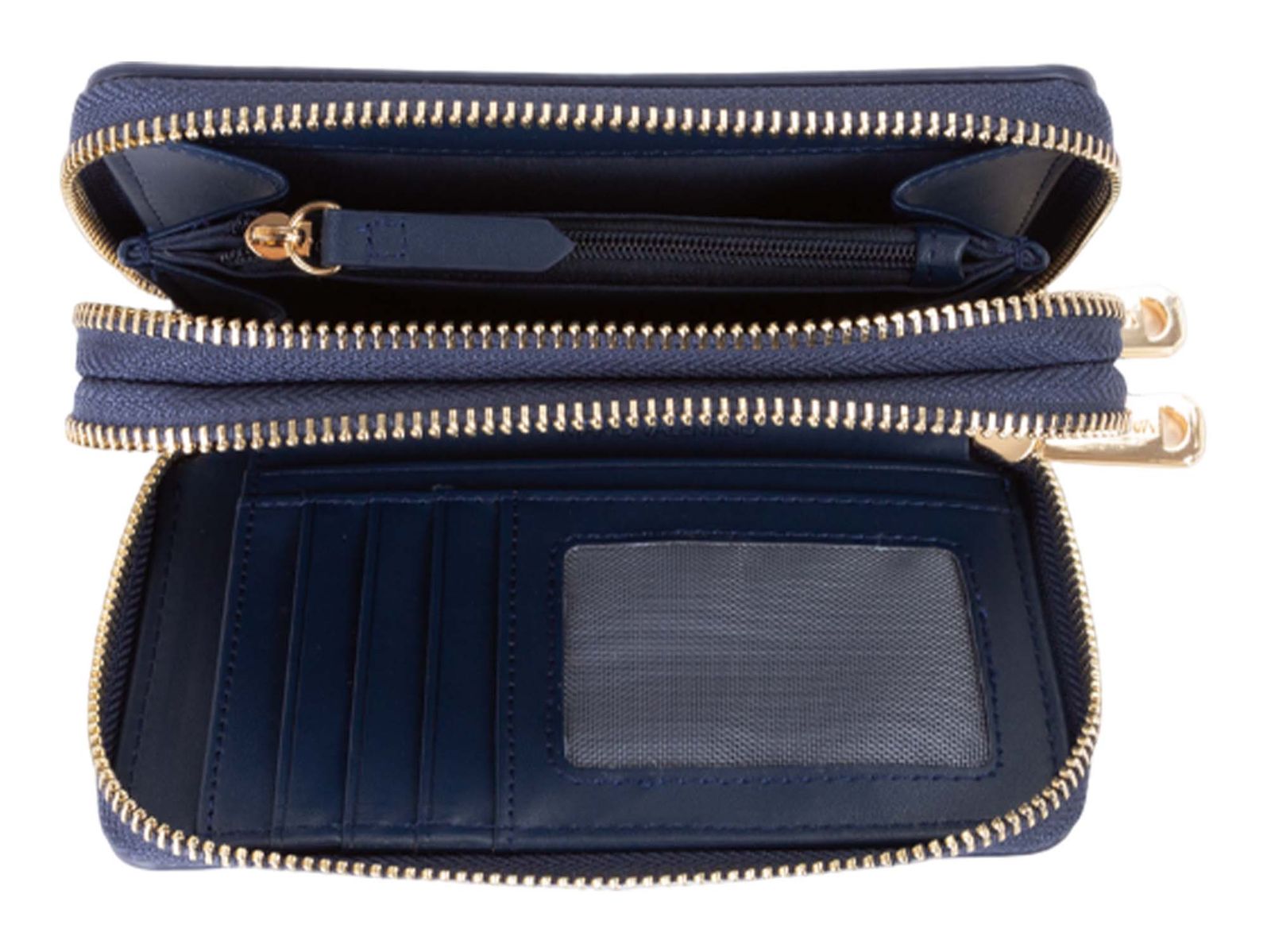 VALENTINO Fae Re Zip Around Wallet Blu VALENTINO Fae Re Zip Around Wallet Blu