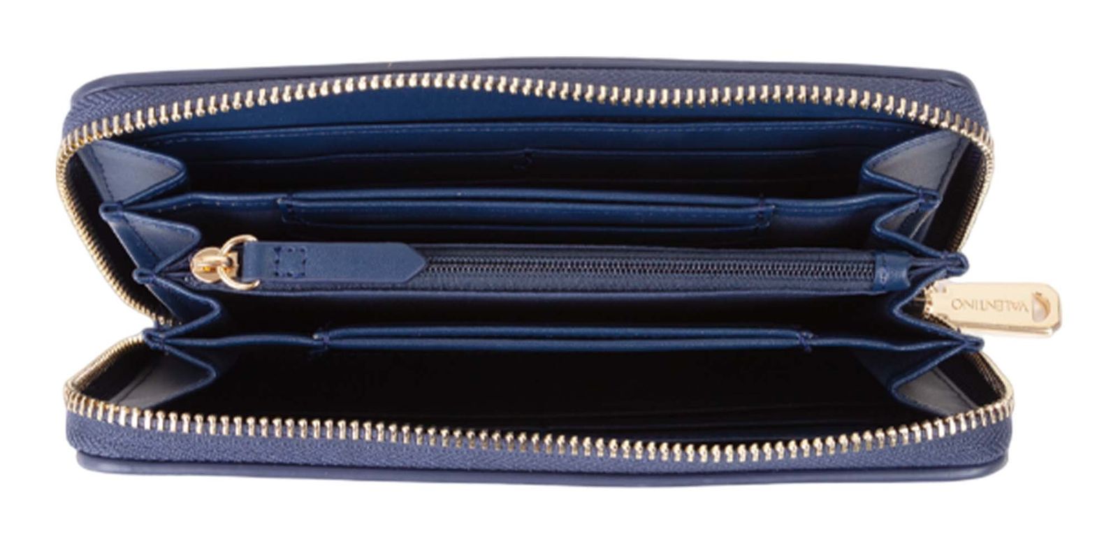 VALENTINO Fae Re Zip Around Wallet Blu VALENTINO Fae Re Zip Around Wallet Blu