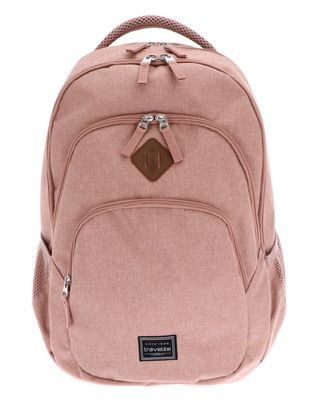 travelite Basic Melange Backpack Uni Rose travelite Basic Melange Backpack Uni Rose