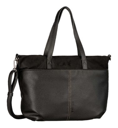 TOM TAILOR Miha Zip Shopper L Black TOM TAILOR Miha Zip Shopper L Black