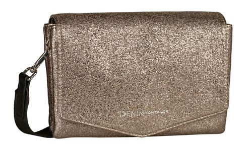 TOM TAILOR Quinn Flap Bag No Zip S Metallic Taupe