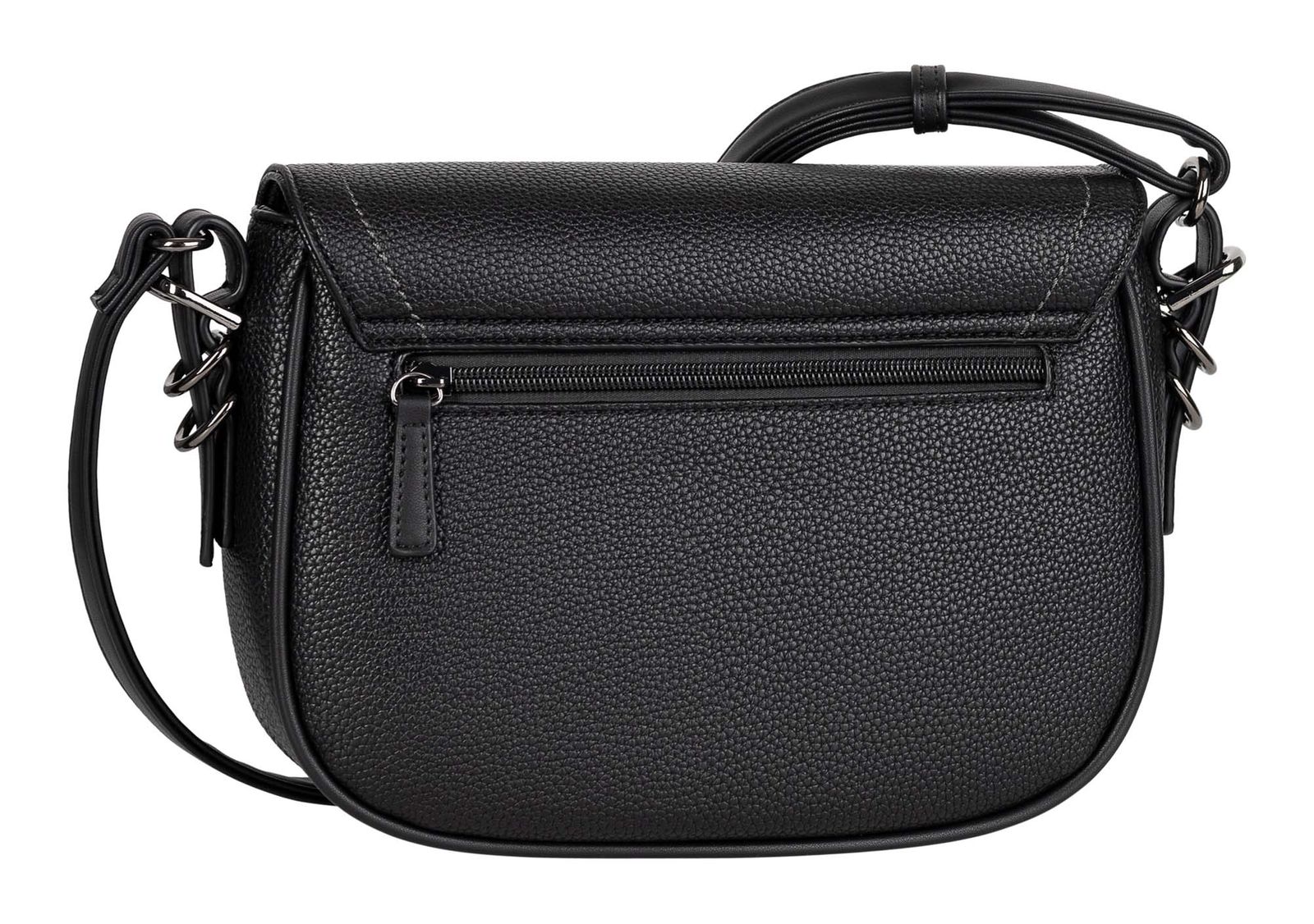 Gabor Galinna Top Zip Flap Bag M Black Gabor Galinna Top Zip Flap Bag M Black