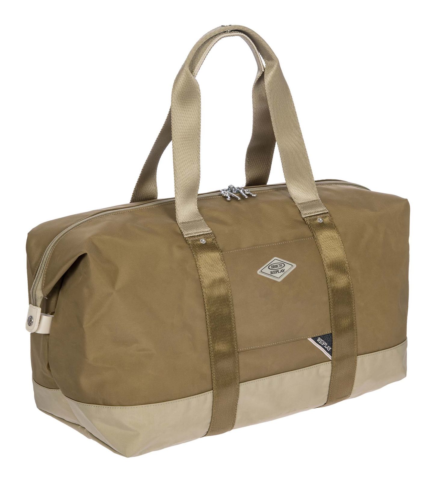 BRIC'S Replay Sand Woo Holdall Folding Duffle Bag M Sand Wood BRIC'S Replay Sand Woo Holdall Folding Duffle Bag M Sand Wood