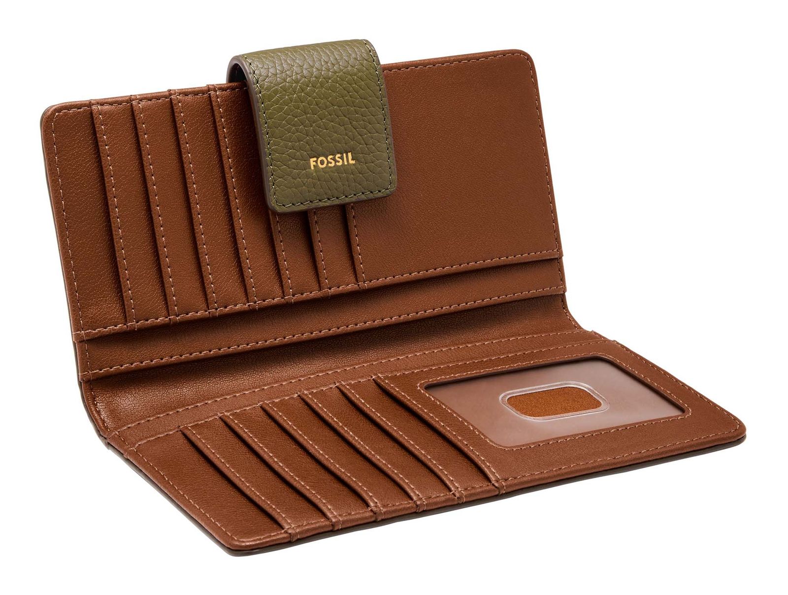 FOSSIL Logan RFID Tab Clutch Desert Olive FOSSIL Logan RFID Tab Clutch Desert Olive