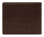 FOSSIL Derrick Bifold Wallet With Flip ID Brown Paisley