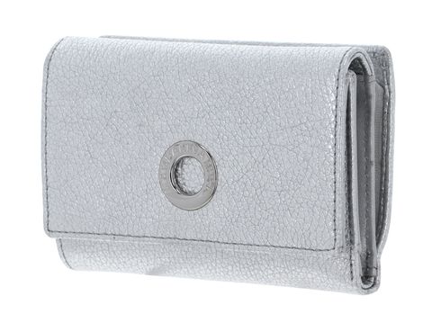 MANDARINA DUCK Mellow Metal Wallet with Flap Silver