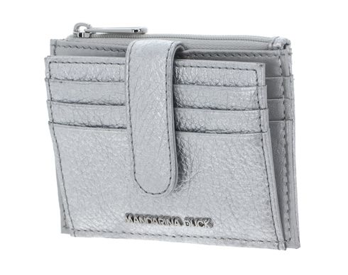 MANDARINA DUCK Mellow Metal Card Case Silver