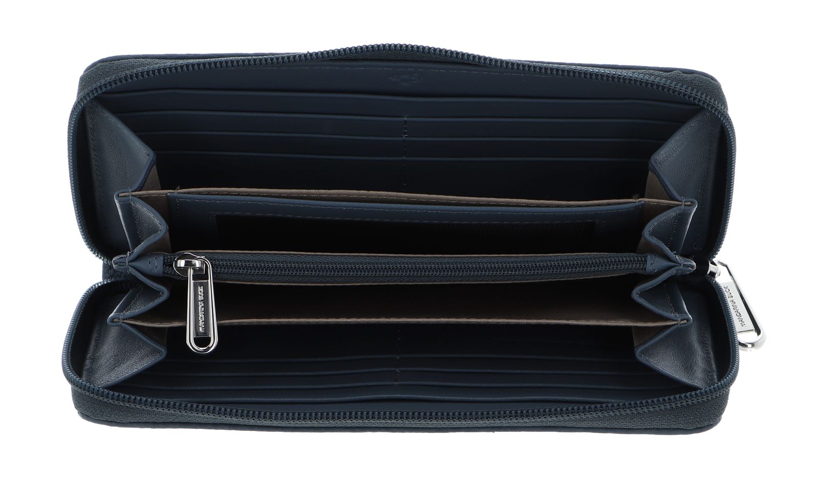 MANDARINA DUCK Mellow Leather Zip Around Wallet L Iron MANDARINA DUCK Mellow Leather Zip Around Wallet L Iron