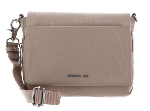 MANDARINA DUCK Mellow Leather Crossover Bag Warm Taupe