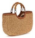 GUESS Siria Girlfriend Satchel Bag Natural / Caramel GUESS Siria Girlfriend Satchel Bag Natural / Caramel